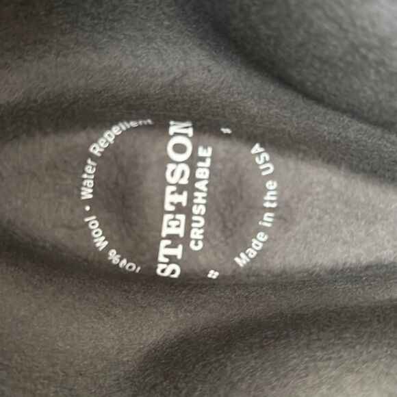 Stetson Men's Granger Crushable Wool Leather Hatband Western Cowboy Hat-Gray, S - Picture 7 of 8